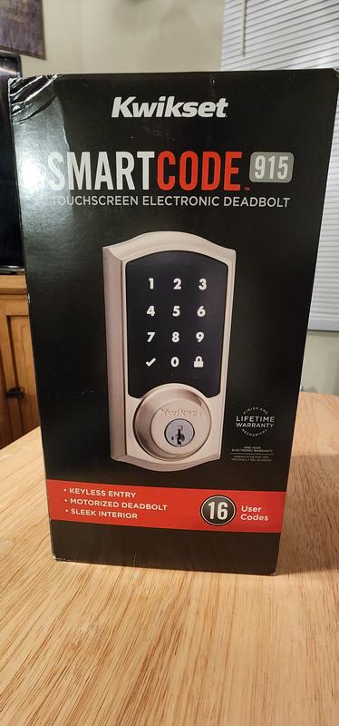 Satin Nickel 915 Smartcode Traditional Electronic Deadbolt