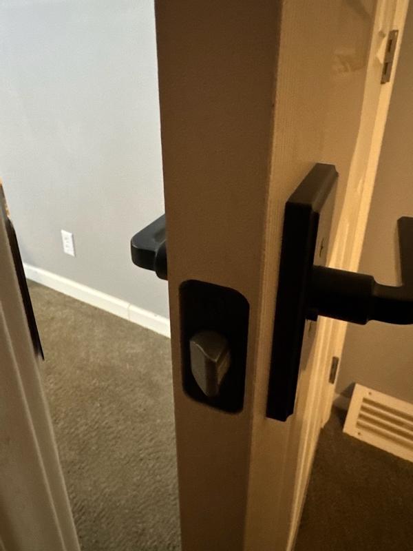 Satin Nickel Trafford Lever - Hall/Closet | Kwikset