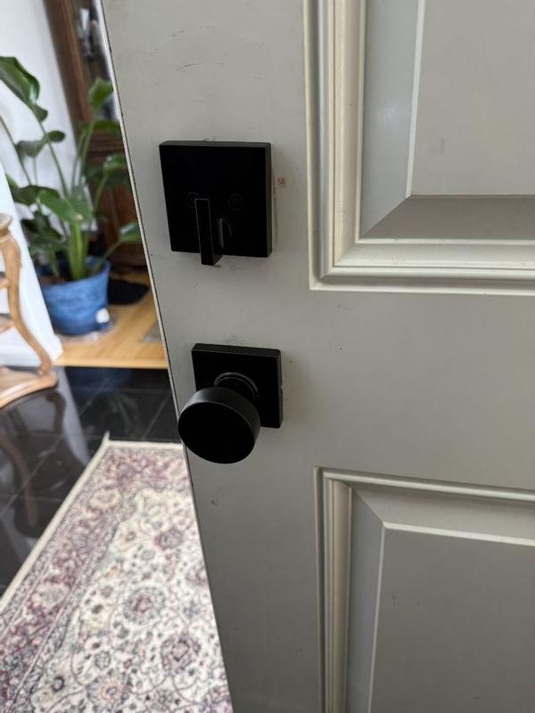 Kwikset San Clemente Satin Nickel Keyed Entry Door Handleset with