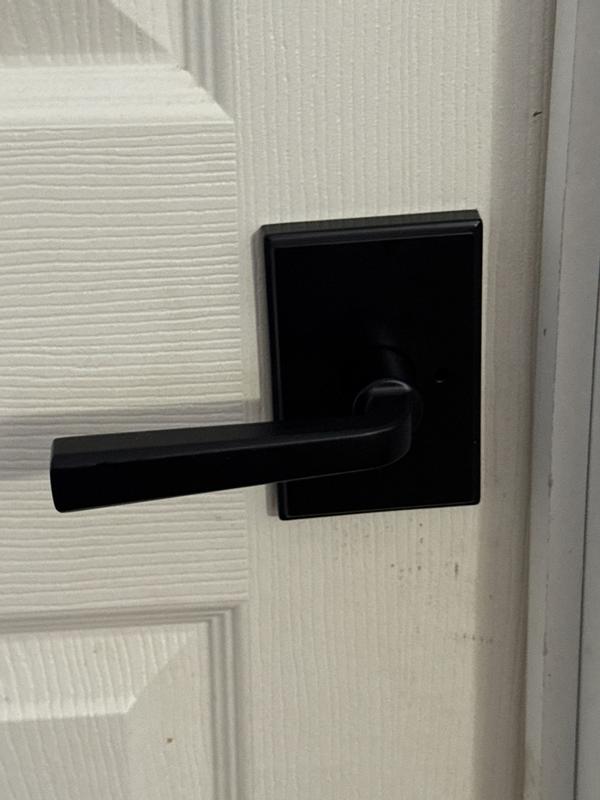 Satin Nickel Trafford Lever - Hall/Closet | Kwikset