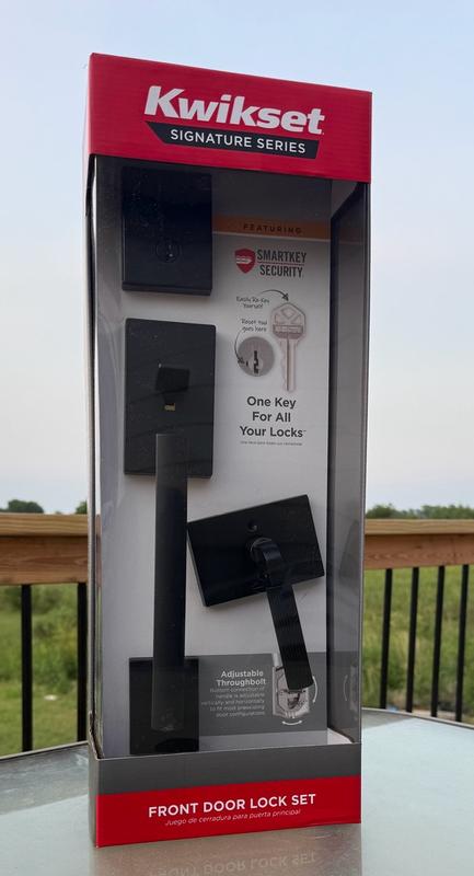 Satin Nickel San Clemente Handleset with Halifax Lever - Deadbolt