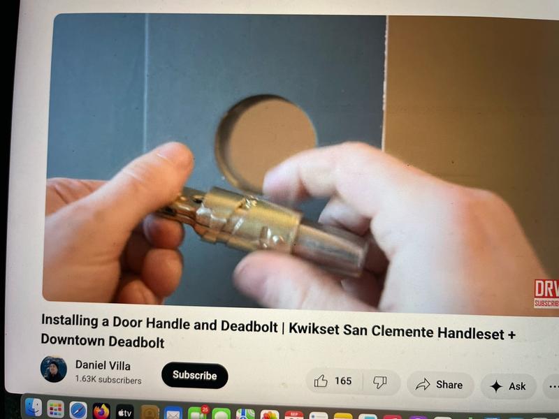 Satin Nickel San Clemente Handle with Halifax Lever (Square) | Kwikset