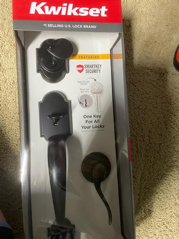 Venetian Bronze Austin Handleset with Tustin Lever - Deadbolt