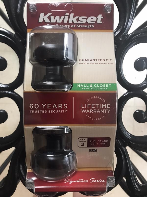 Kwikset Juno Venetian Bronze Entry Door Knob Featuring SmartKey