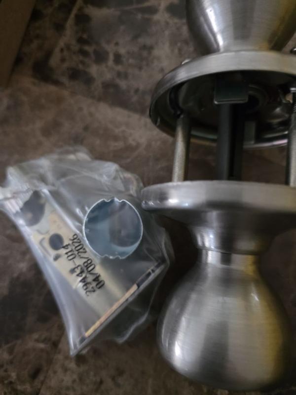 Satin Nickel Tylo Knob - Keyed - with Pin & Tumbler | Kwikset