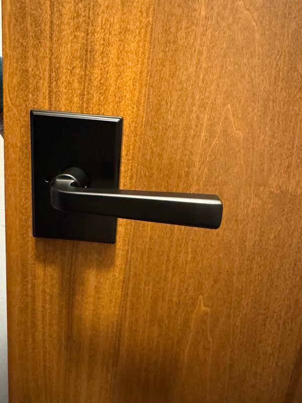Kwikset Trafford Venetian Bronze Single Cylinder Keyed Entry Door