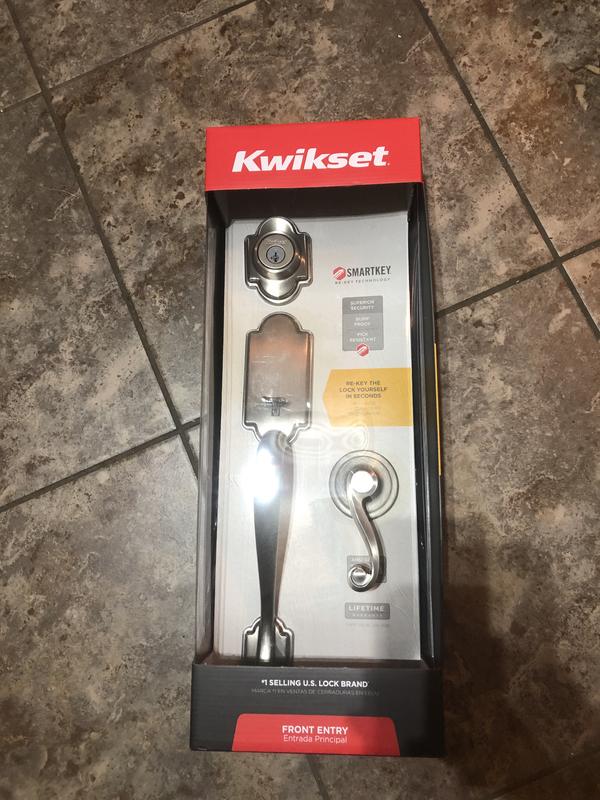 Polished Brass Arlington Handleset Deadbolt Keyed One Side (Exterior