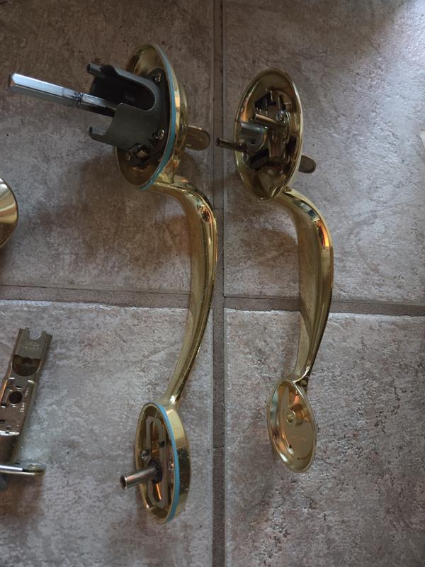 Kwikset Series Dakota Venetian Bronze Entry Door Exterior Handle