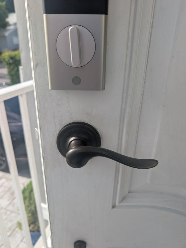 オースティン、ロック Venetian Bronze Austin Handleset with Tustin Lever - Deadbolt