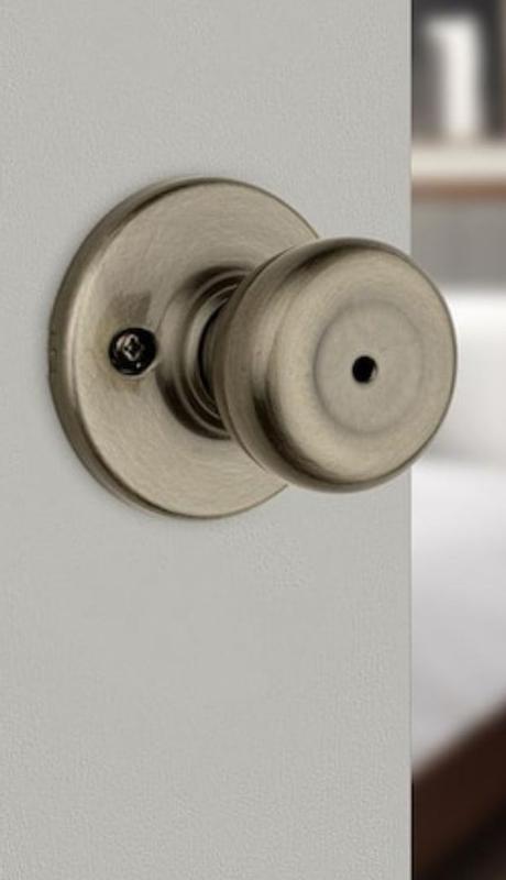 Kwikset Tylo Antique Brass Exterior Entry Door Knob Featuring