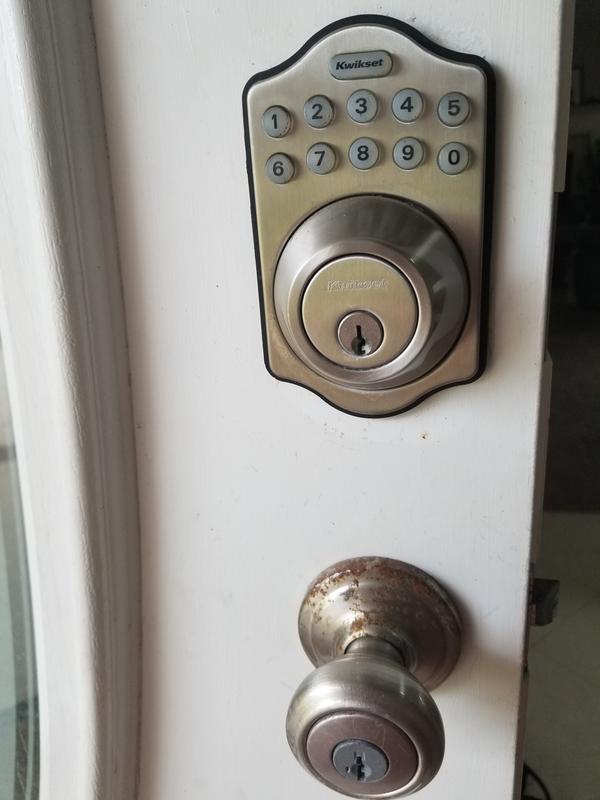 Satin Nickel 264 Traditional Keypad Deadbolt | Kwikset