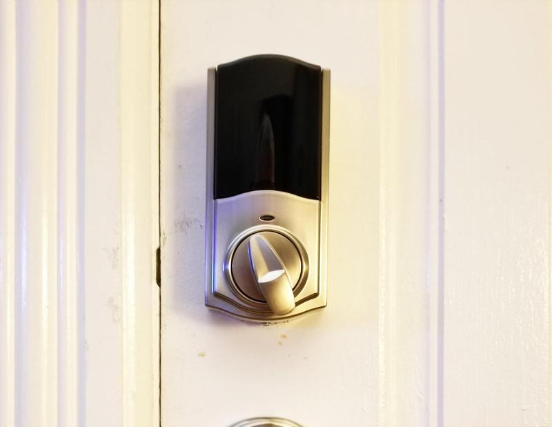 Satin Nickel 914 SmartCode Traditional Electronic Deadbolt with