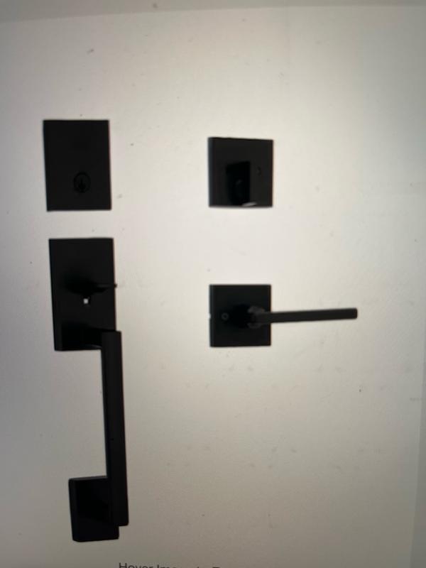 Satin Nickel San Clemente Handle (Exterior Only) | Kwikset