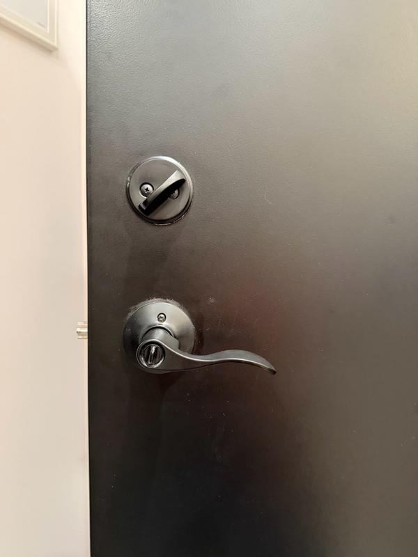 LUCKY SPELL26インチ Satin Nickel San Clemente Rectangle Deadbolt - Keyed One Side