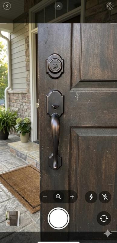 Venetian Bronze Austin Handleset with Tustin Lever - Deadbolt