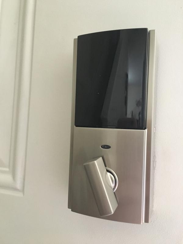 Satin Nickel Obsidian Keyless Electronic Touchscreen