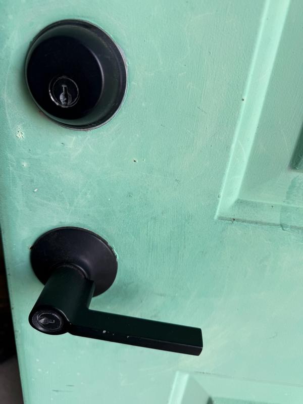 Kwikset Peralta Satin Brass Single Cylinder Door Handleset w