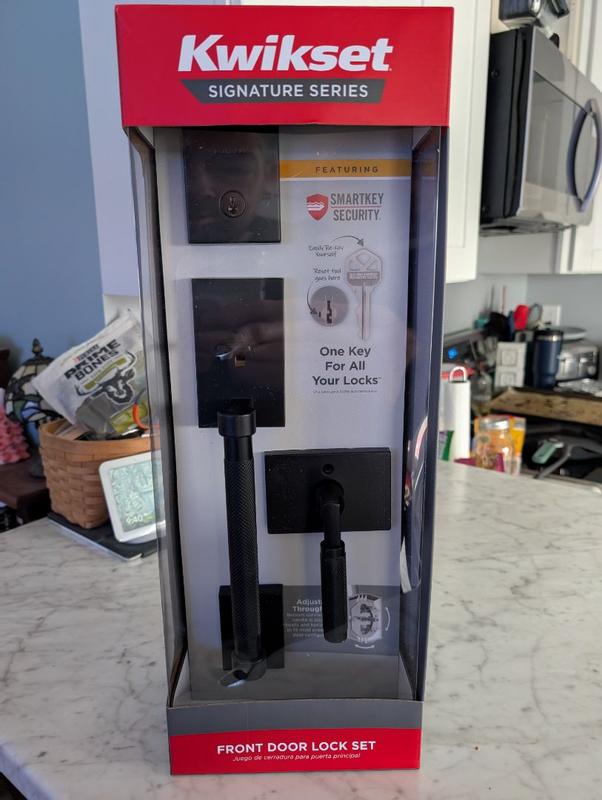 Satin Nickel Prava Handle (Exterior Only) | Kwikset