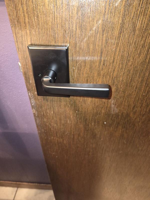 Satin Nickel Trafford Lever - Hall/Closet | Kwikset