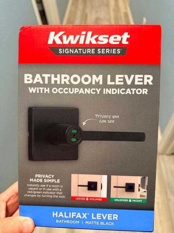 Kwikset Halifax Square Satin Nickel Half-Dummy Door Handle 788HFL