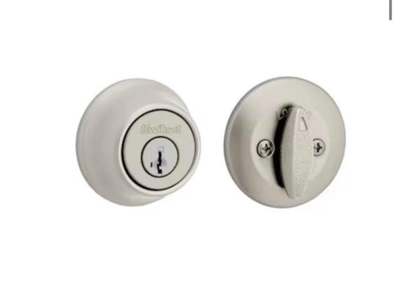 Satin Nickel 665 Deadbolt - Keyed Both Sides - featuring SmartKey
