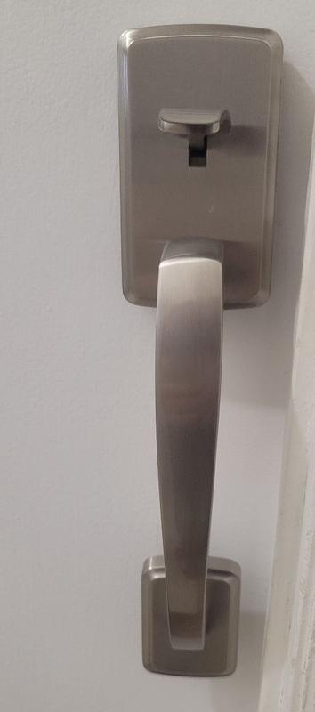 Satin Nickel Brentford Handle with Sedona Lever | Kwikset