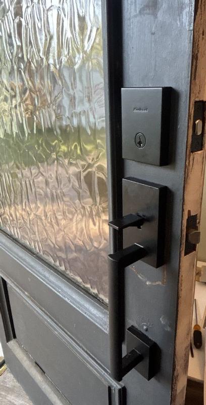 Satin Nickel San Clemente Handle (Exterior Only) | Kwikset