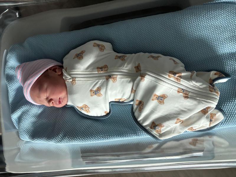 Customer photo for "Newborn swaddle bag"