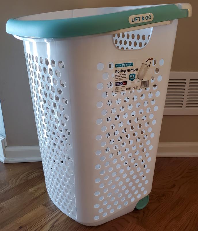 Large Hamper on Wheels - Home Logic's Rolling Hamper & Laundry Basket