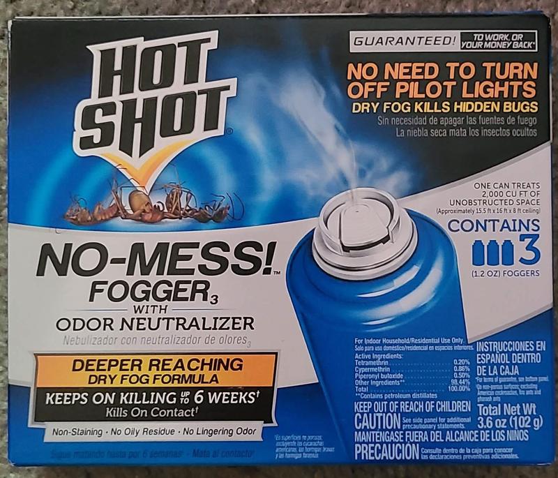 Hot Shot Fogger with Odor Neutralizer, 3 Count, 2 Ounce Pack of 2