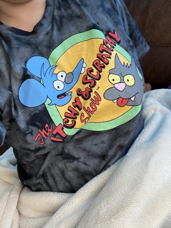 The Simpsons The Itchy & Scratchy Show Tie-Dye T-Shirt | Hot