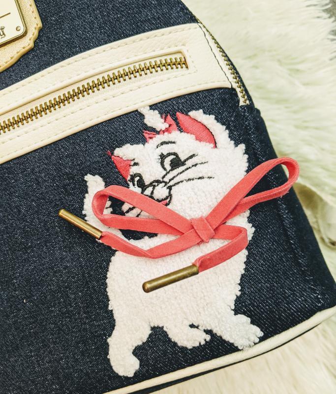 ?HOST PICK? Disney Marie Denim Mini Backpack Loungefly Disney The Aristocats Marie Denim Mini Backpack  main image 2