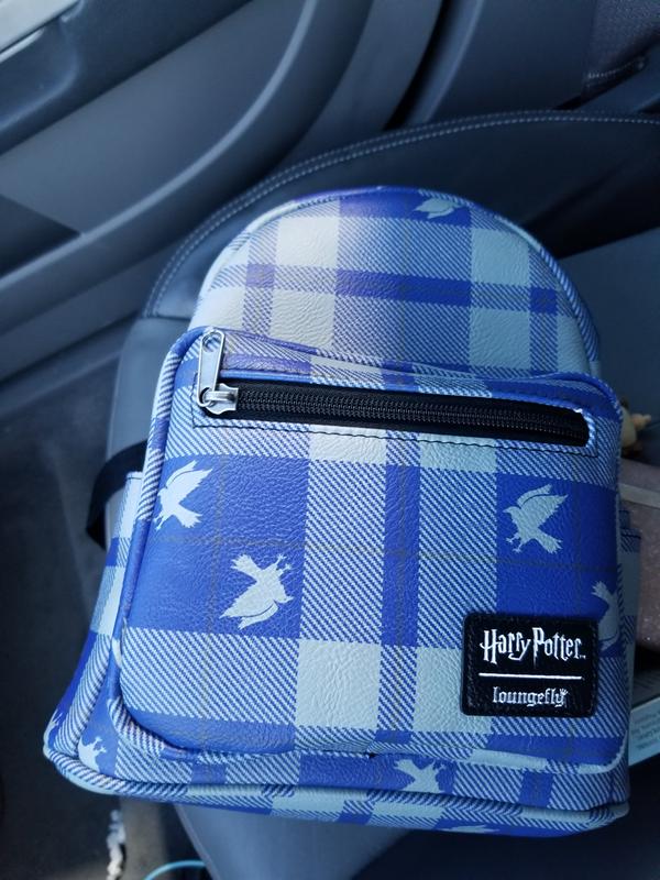 LOUNGEFLY HARRY POTTER RAVENCLAW PLAID MINI BACKPACK NWT PERFECT Loungefly Harry Potter Ravenclaw Plaid Mini Backpack | Hot Topic main image 2