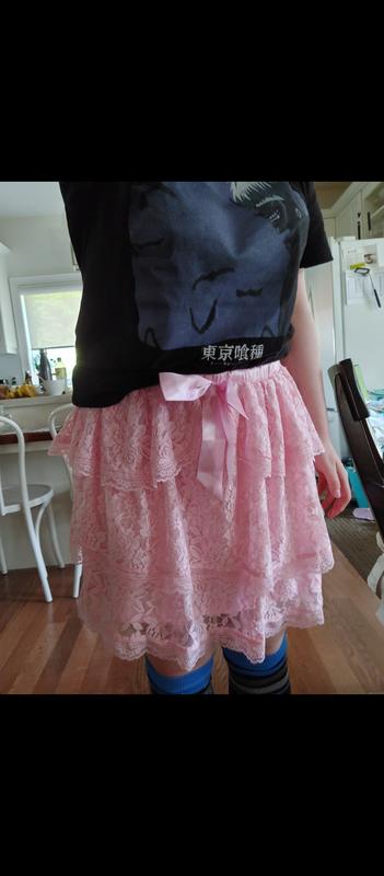 Sweet Society Pink Lace Bow Tiered Skirt | Hot Topic