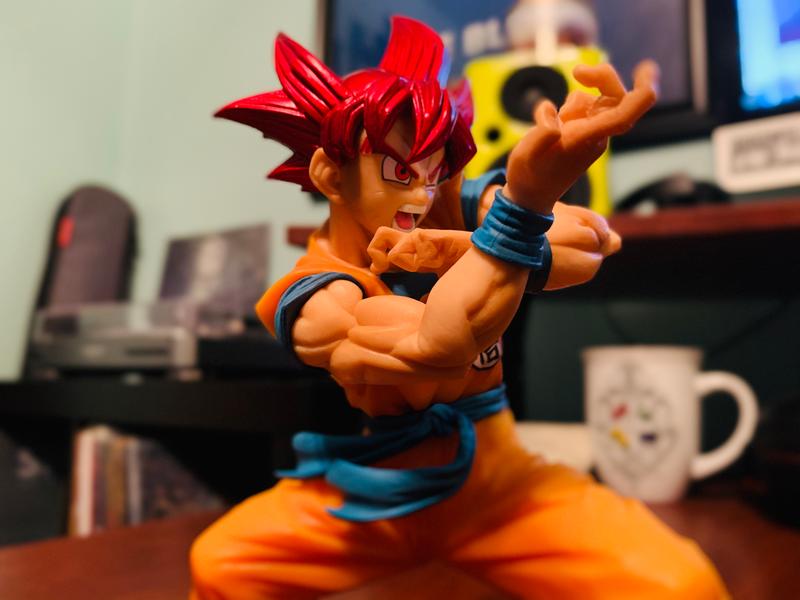 FIGURE DRAGON BALL SUPER - GOKU SUPER SAYAJIN GOD - BLOOD OF SAIYANS  SPECIAL VI REF: 29826/29827