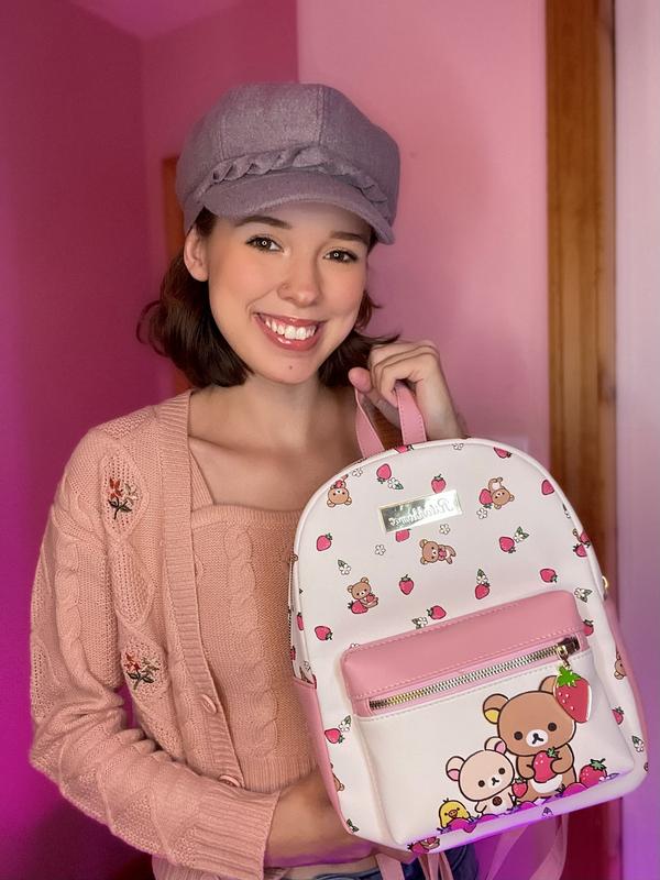 Rilakkuma & Friends Strawberry Mini Backpack | Hot Topic display picture 1