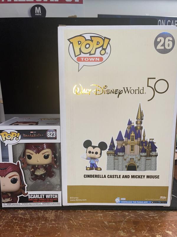 Pop! Town: Walt Disney World 50th Anniversary - Cinderella Castle w/ Mickey  Mouse