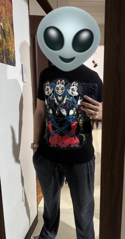BABYL 「L FOX MASK」 TEE BABYMETAL Fox Mask Devil Horns T-Shirt | Hot Topic