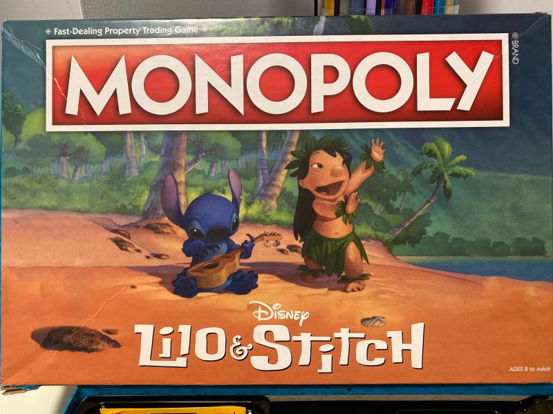 Disney Lilo & Stitch Edition Monopoly Board Game