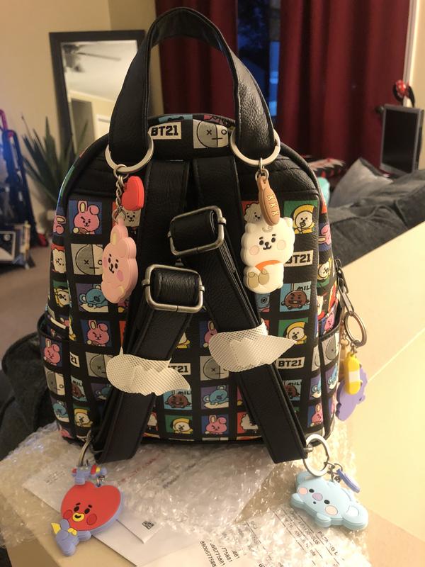 BT21 Grid Mini Backpack Hot Topic