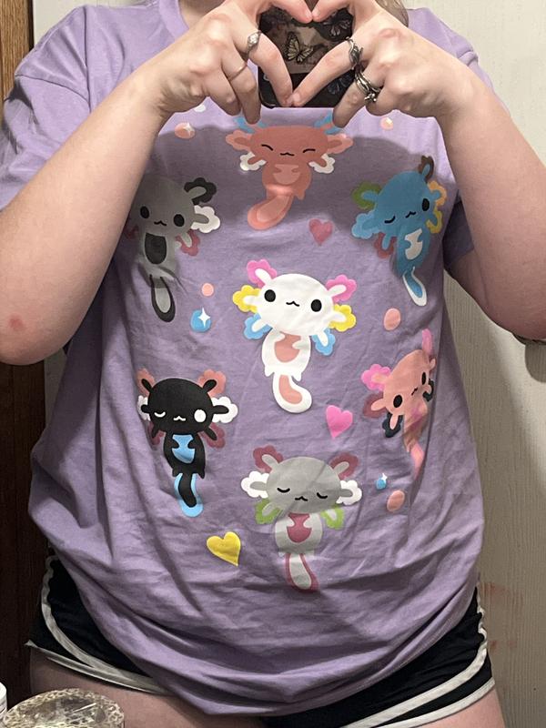 Axolotl Party Boyfriend Fit Girls T-Shirt | Hot Topic