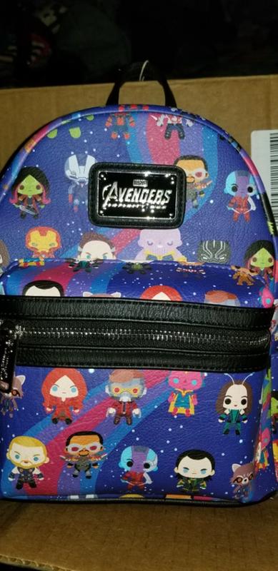 Loungefly shops Infinity War AOP Chibi Backpack