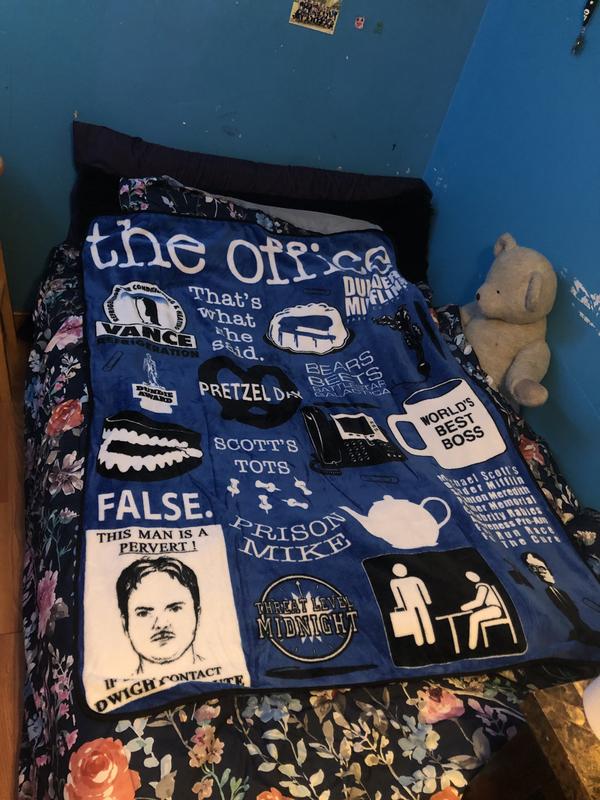 The Office Quotes Icons Throw Blanket Hot Topic