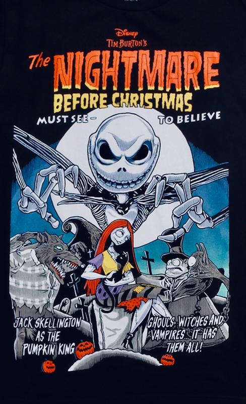 Hot Topic Disney The Nightmare Before Christmas Vintage Poster