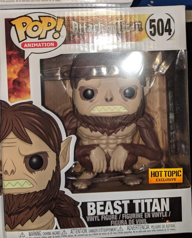 Funko Pop! Attack on Titan Beast Titan 504 Figure for sale online