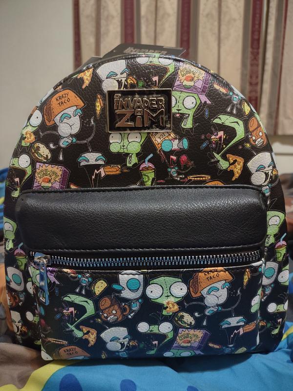 invader zim mini backpack Loungefly Secret Lair  LF Lounge VIP complete with a drawstring to keep it securely in place during naps or long trips New! Invader Zim Glow Mini