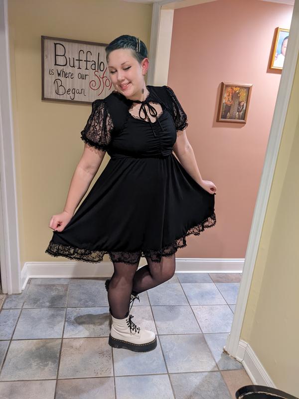 Hot topic black dress best sale