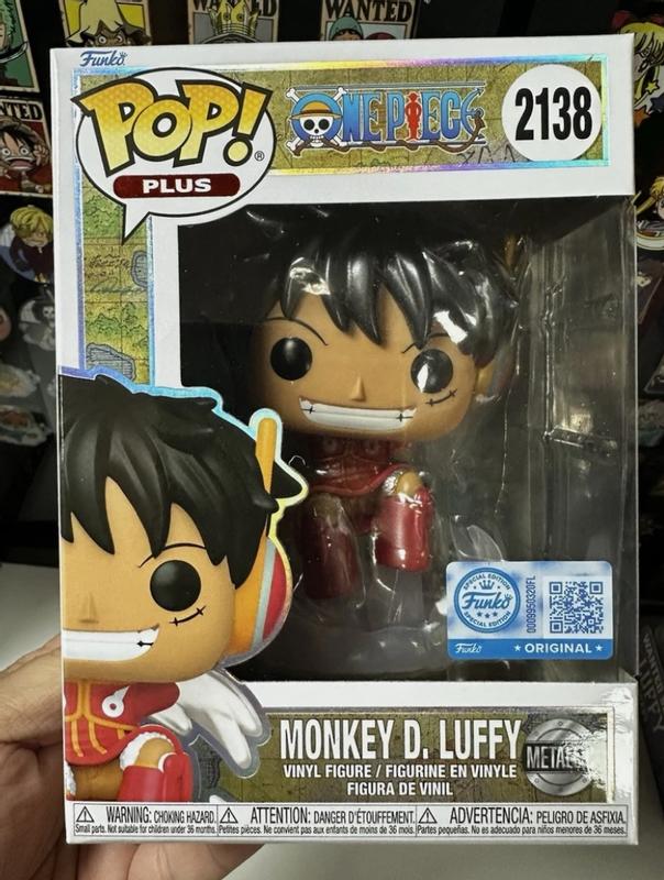 Funko One Piece Pop! Plus Monkey D. Luffy (Metallic) Vinyl Figure