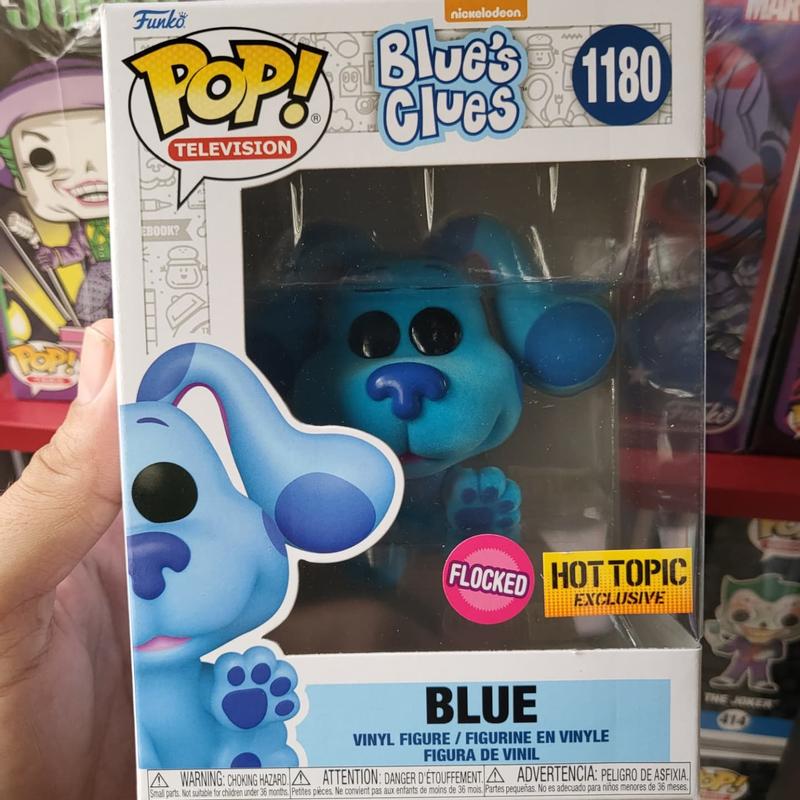 blue clues funko pop flocked