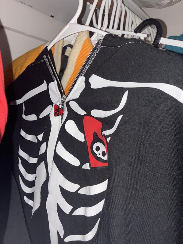 Skelanimals Kit The Cat Girls Oversized Twofer Hoodie | Hot Topic